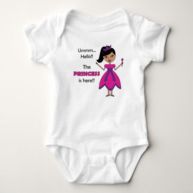 Princess Baby Jersey Bodysuit - Mädchen 4 Strampler (Vorderseite)