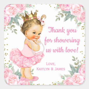 Princess Baby Shower bevorzugt Sticker