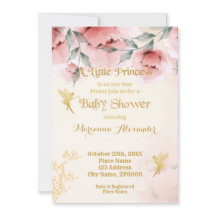 Princess Baby Shower Einladung