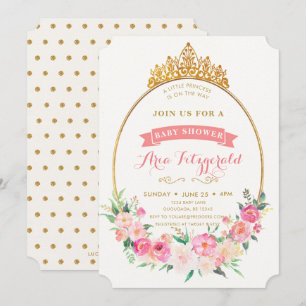 Princess Baby Shower Einladung