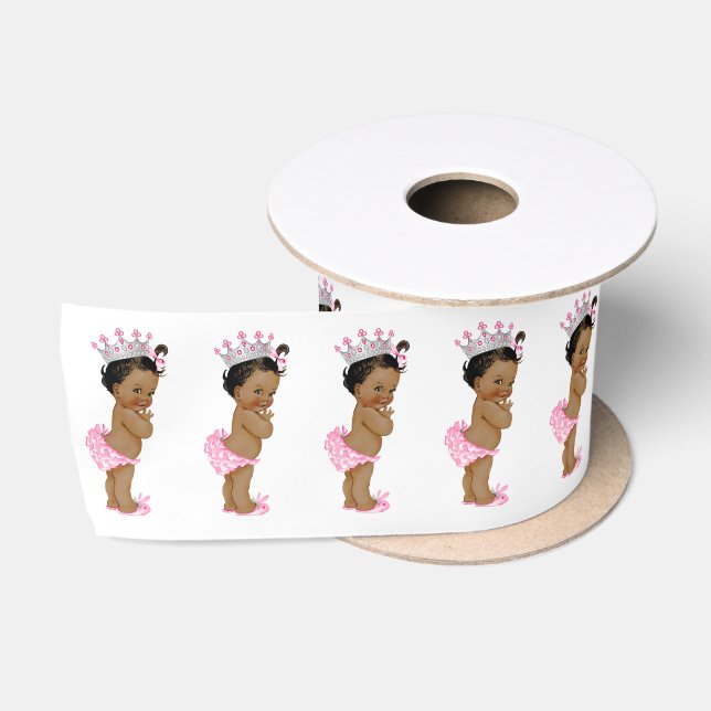 Princess Baby Shower Ethnic Princess Baby Girl Satinband (Spule)