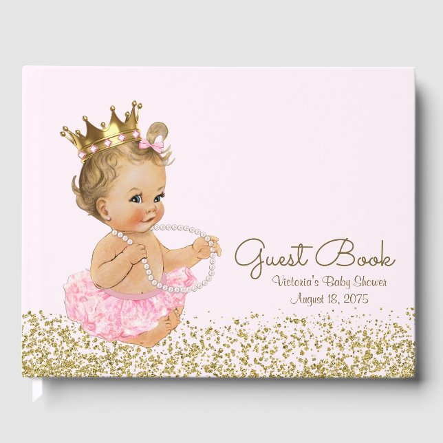 Princess Ballerina Baby Showbook Gästebuch (Vorderseite)