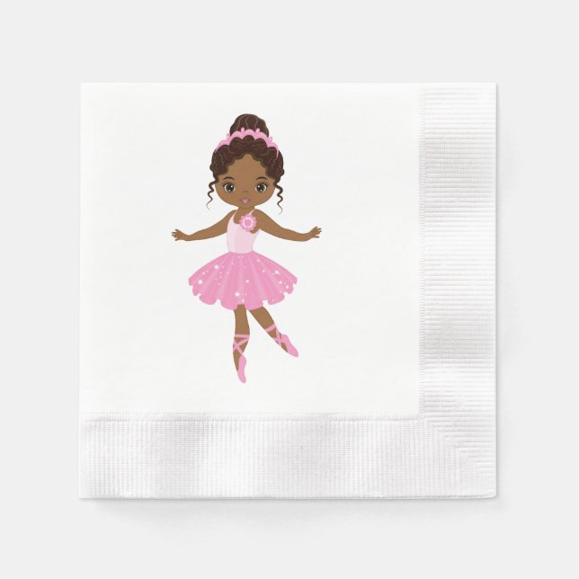 Princess Ballerina Event Napkins Serviette (Vorderseite)