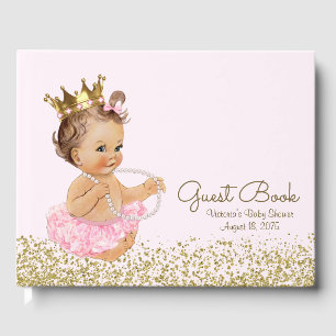 Princess Ballerina Girl Babydusche Gästebuch