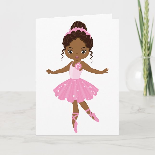 Princess Ballerina Karte (Vorderseite)