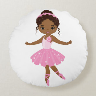 Princess Ballerina Rundes Kissen