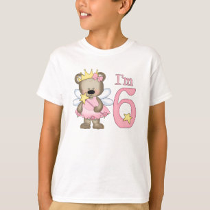 Princess Bear 6. Geburtstag T-Shirt
