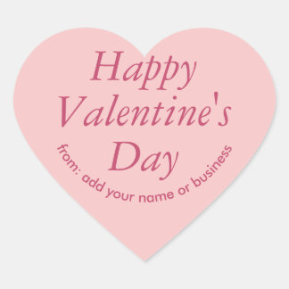 Princess Beauty Pink Heart Valentine Sticker