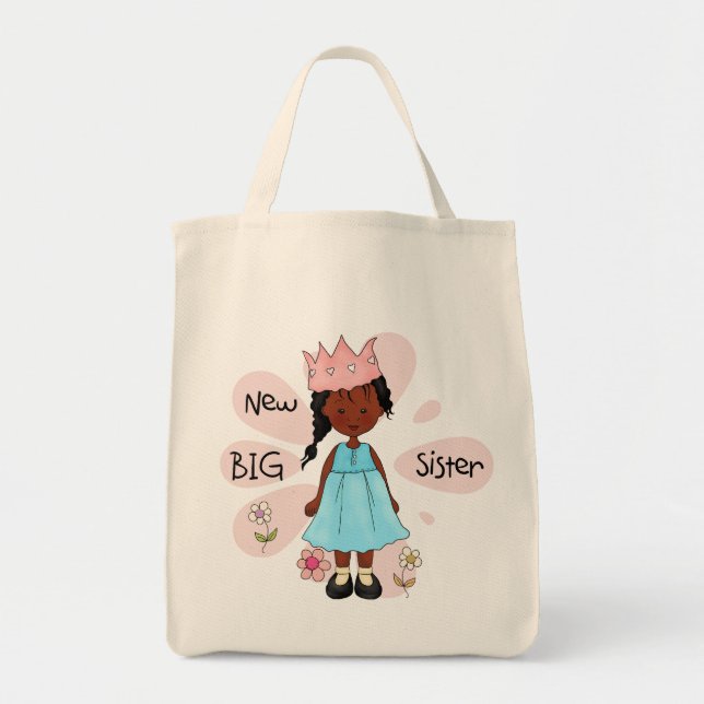 Princess Big Sister African American Tragetasche (Vorne)