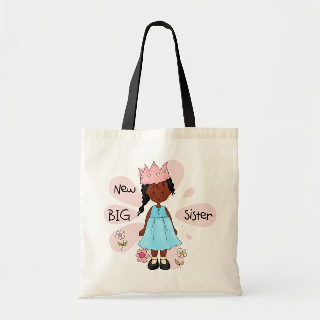 Princess Big Sister African American Tragetasche (Vorne)