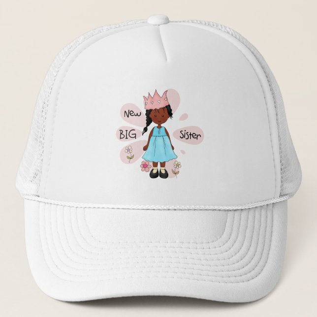 Princess Big Sister African American Truckerkappe (Vorderseite)