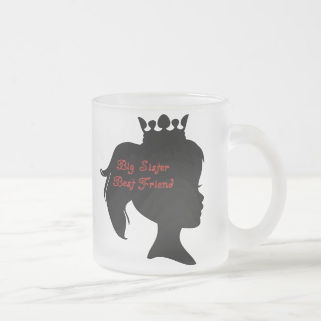 Princess Big Sister Best Friend Mattglastasse (Rechts)