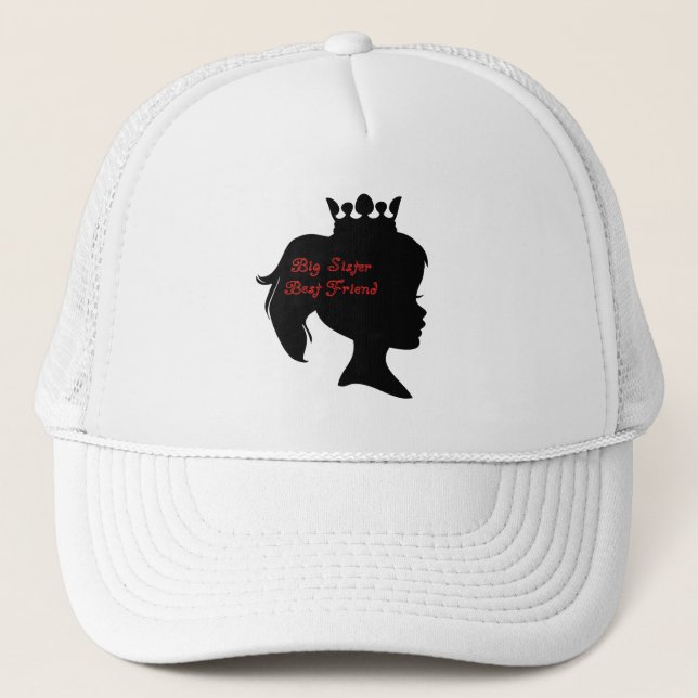Princess Big Sister Best Friend Truckerkappe (Vorderseite)