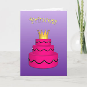 Princess Birthday Card Karte
