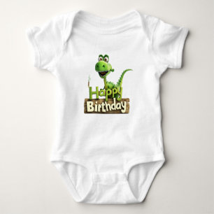 Princess Birthday Dinosaur - Niedliches Dino-Party Baby Strampler