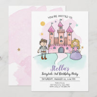 Princess Birthday Einladung Knights Messe