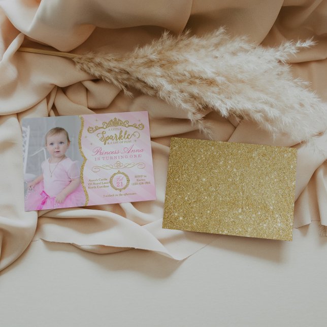 Princess Birthday Einladung Pink & Gold (Von Creator hochgeladen)