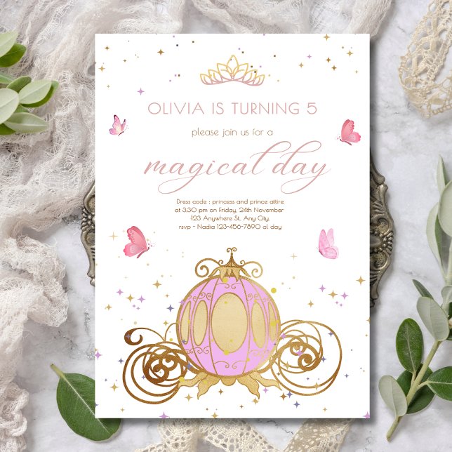 Princess Birthday Einladung Princess Carriage (Von Creator hochgeladen)