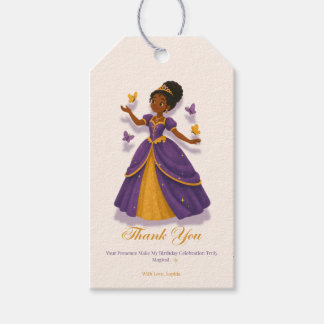 Princess Birthday Favor Tag Geschenkanhänger