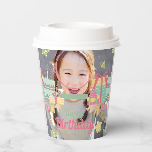 princess birthday pappbecher (Rückseite)