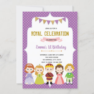 Princess Birthday Party Einladungskarte