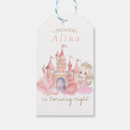 Princess Birthday Party Geschenkanhänger
