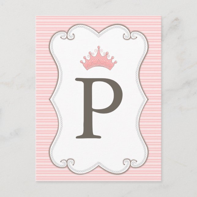 Princess Birthday Party macht Ihre eigenen Bannerk Einladungspostkarte (Vorderseite)