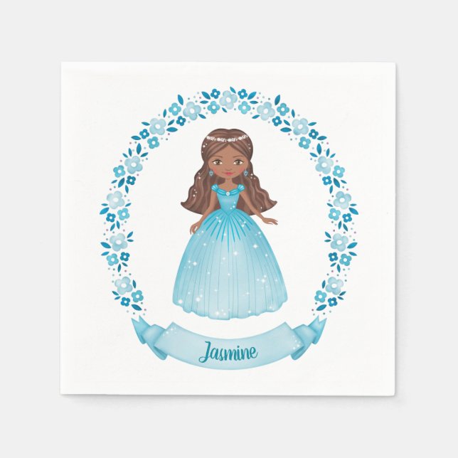 Princess Birthday Party Serviette (Vorderseite)