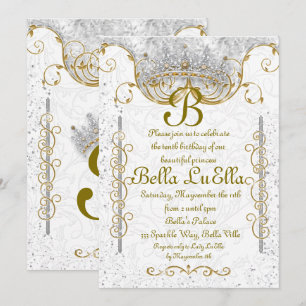 Princess Bling Diamond Party Einladungen