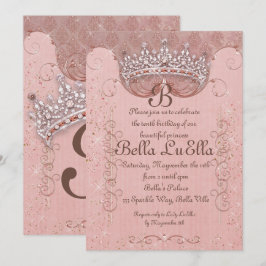 Princess Bling Diamond Party Einladungen