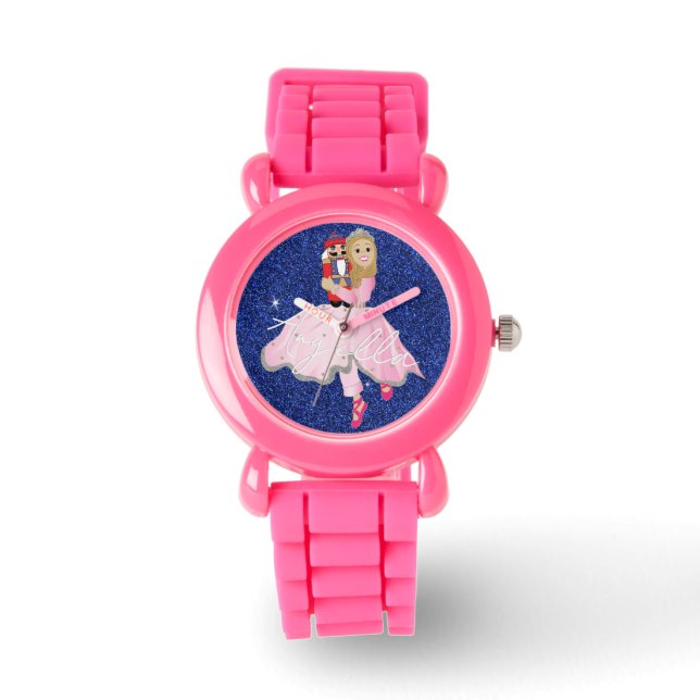 Princess Blond Haired Ballerina Armbanduhr (Vorderseite)