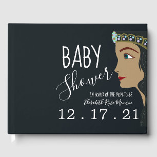 Princess Blue Baby Dusche Gästebuch