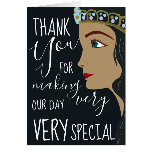 Princess Blue Baby Dusche Vielen Dank (Vorne)