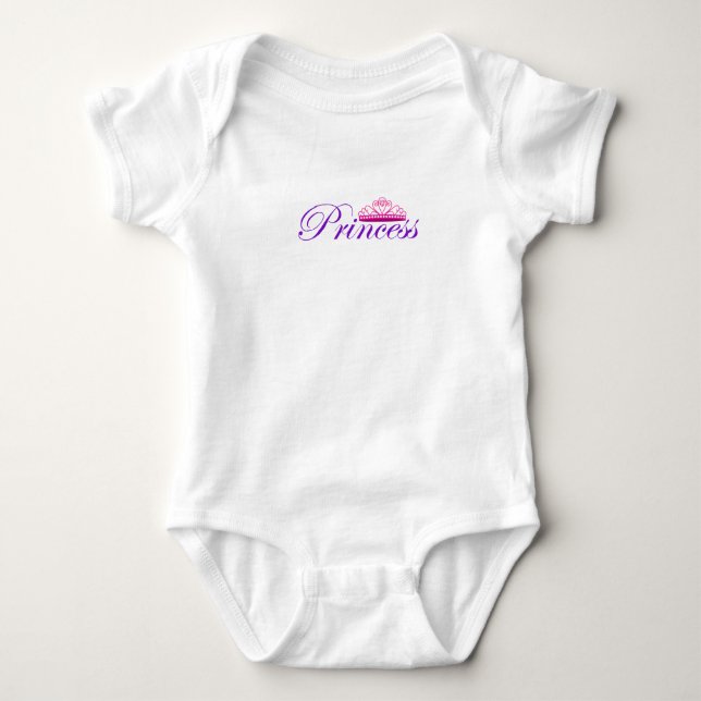 Princess Bodysuit Baby Strampler (Vorderseite)