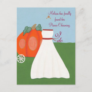 Princess Brautparty, ich mache Einladung Postkarte