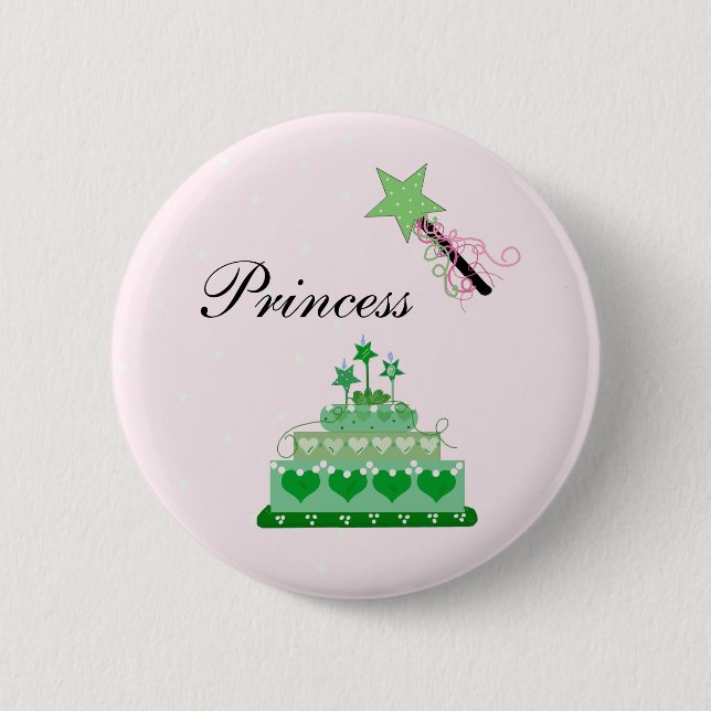 Princess Cake und Green Wand Button (Vorderseite)