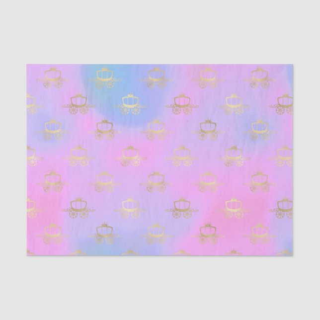 Princess Carriage Pastel  Seidenpapier (Vorderseite)
