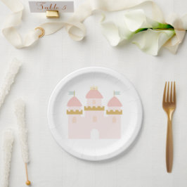 Princess Castle Birthday Bunting Pappteller
