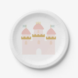 Princess Castle Birthday Bunting Pappteller