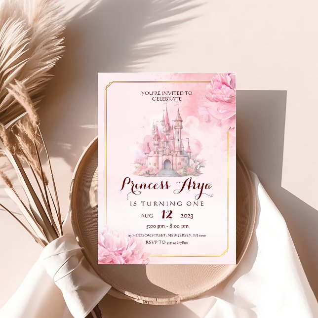 Princess Castle Birthday Einladung (Von Creator hochgeladen)