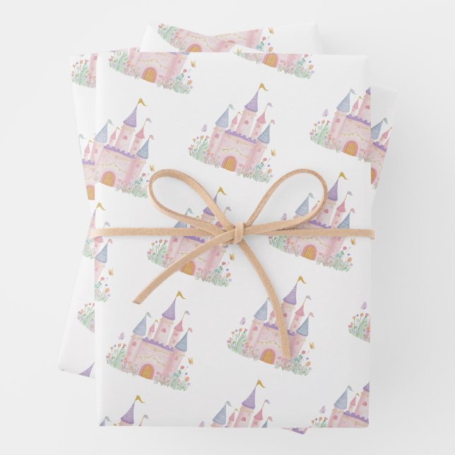 Princess Castle Birthday Party Girls Geschenkpapier Set (Beispiel)