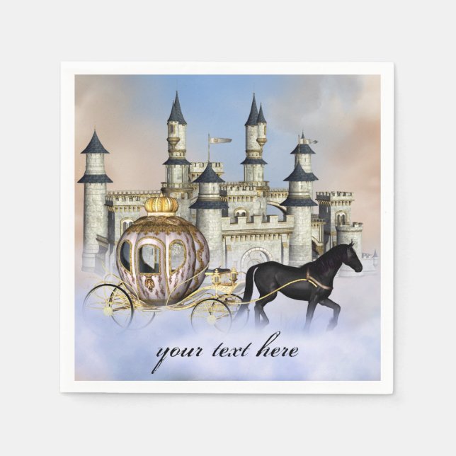 Princess Castle Fairy Tale Serviette (Vorderseite)