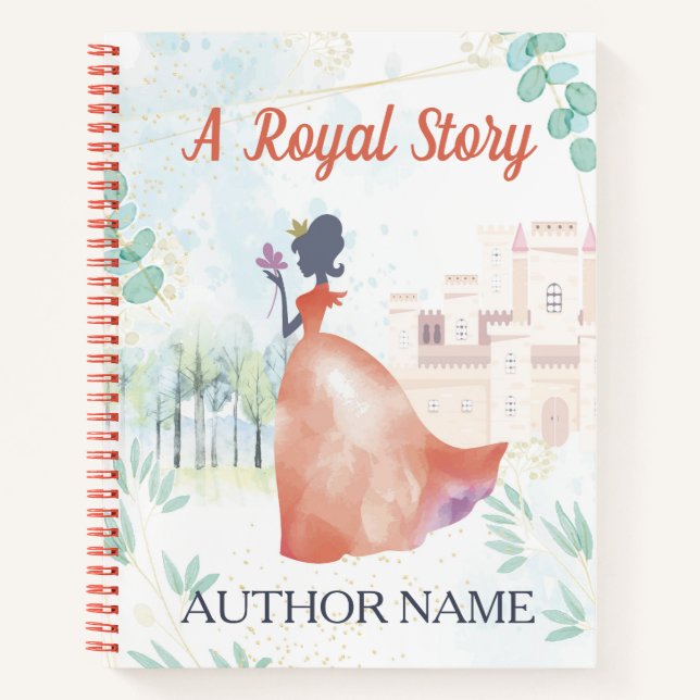 Princess Castle Fantasy Book Cover Notebook Notizbuch (Vorderseite)
