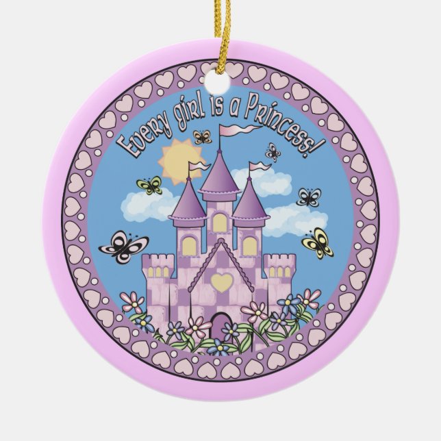 Princess Castle Keramik Ornament (Vorne)