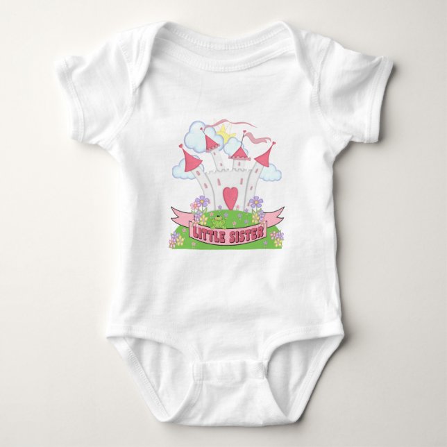 Princess Castle Little Sister Baby Strampler (Vorderseite)