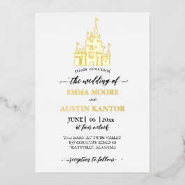 Princess Castle Wedding Folieneinladung