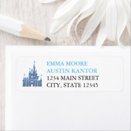 Princess Castle Wedle Return Address Label