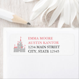 Princess Castle Wedle Return Address Label