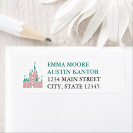 Princess Castle Wedle Return Address Label