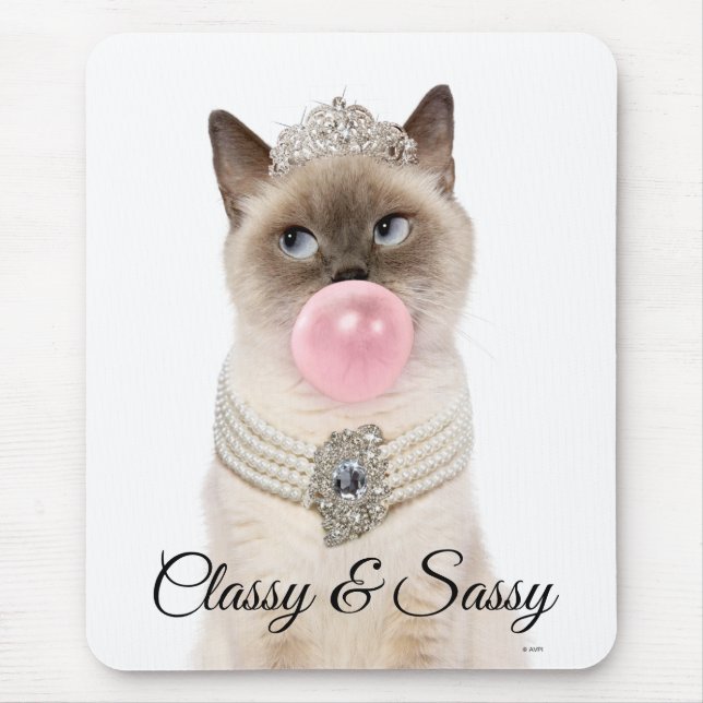 Princess Cat Blowblase Kaugummi Mousepad (Vorne)